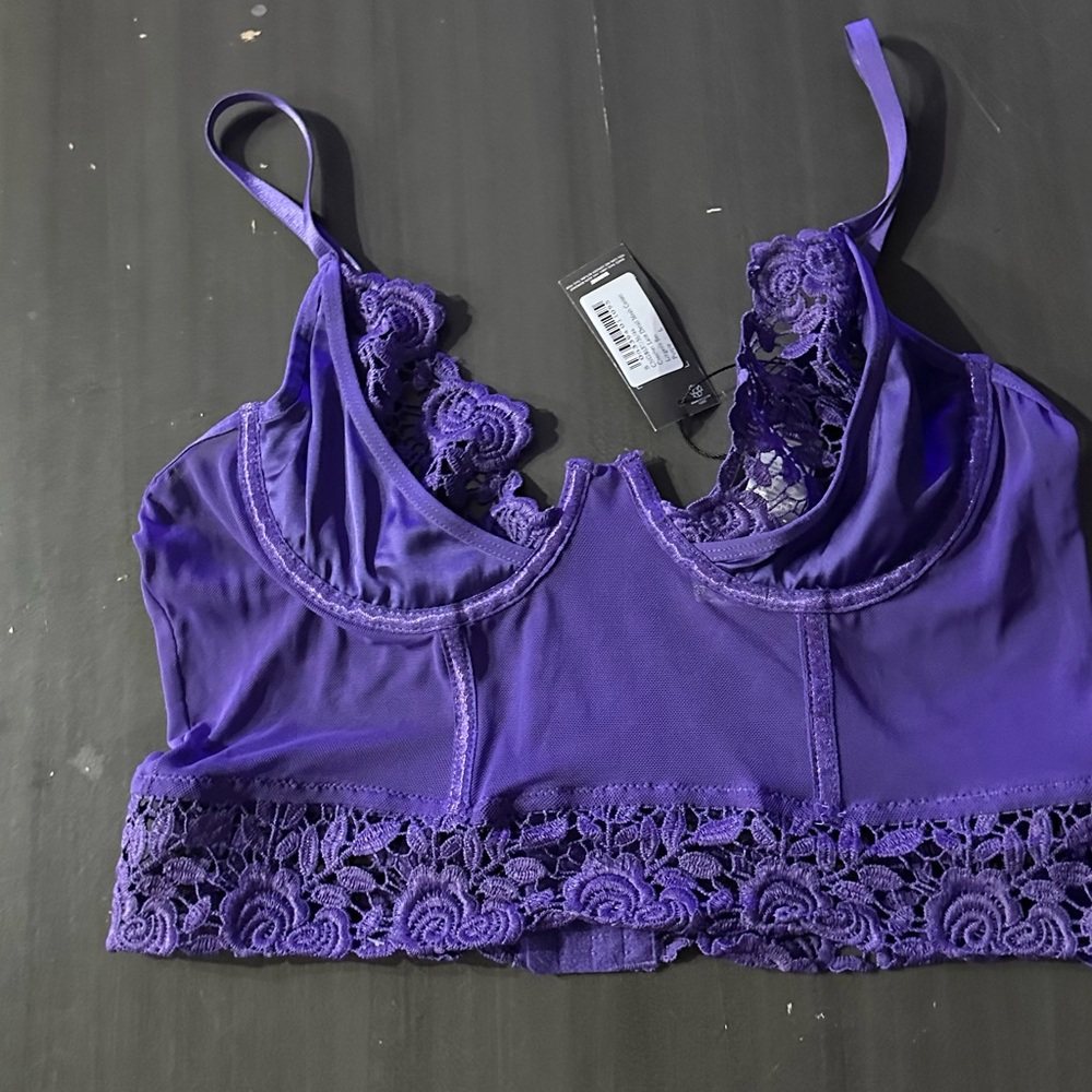 Purple Lace Bralette
